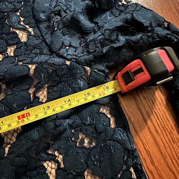 Wayf long sleeve lace navy blue dress - Picture 7 of 8